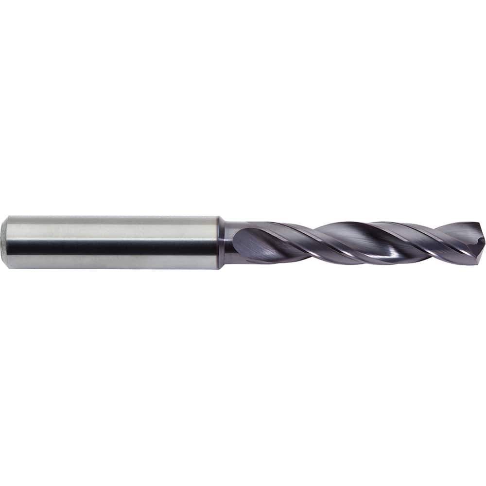 M.A. Ford - Screw Machine Length Drill Bits; Drill Bit Size (Decimal Inch): 0.1614 ; Drill Bit Size (mm): 4.10 ; Drill Point Angle: 142 ; Drill Bit Material: Carbide ; Drill Bit Finish/Coating: ALtima? Plus ; Flute Type: Helical - Exact Industrial Supply