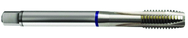 M10x1.5 6H 3-Flute Cobalt Blue Ring Spiral Point Plug Tap-Bright - Caliber Tooling