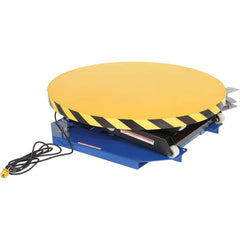 Vestil - Lifting Tables; Type: Rotating Lift Table ; Lift Style: Scissor ; Style: Portable Electric Hydraulic ; Load Capacity (Lb.): 2000.000 ; Minimum Height (Inch): 11-7/8 ; Lift Height (Inch): 28 - Exact Industrial Supply