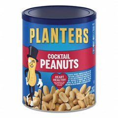 Planters - Snacks, Cookies, Candy & Gum Breakroom Accessory Type: Nuts Breakroom Accessory Description: Cocktail Peanuts, 16 oz Can - Caliber Tooling