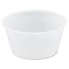 DART - Polystyrene Portion Cups, 2 oz, Translucent, 250/Bag, 10 Bags/Carton - Caliber Tooling