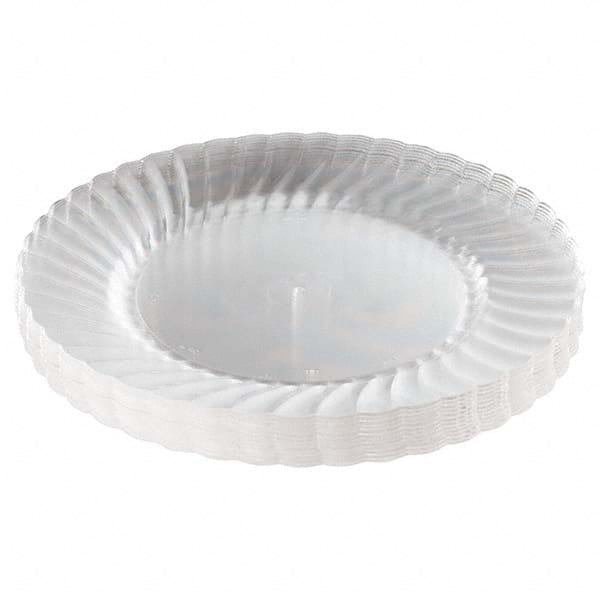 WNA - Classicware Plastic Plates, 9" Diam, Clear, 12 Plates/Pack, 15 Packs/Carton - Exact Industrial Supply