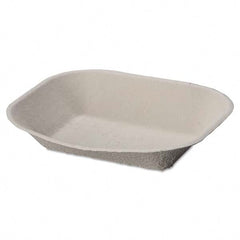 Chinet - Savaday Molded Fiber Food Tray, 9 x 7, Beige, 250/Bag, 500/Carton - Caliber Tooling