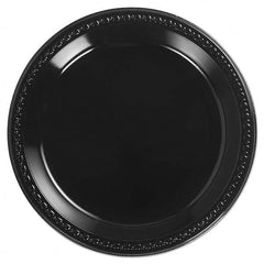 Chinet - Heavyweight Plastic Plates, 10-1/4", Black, Round - Caliber Tooling