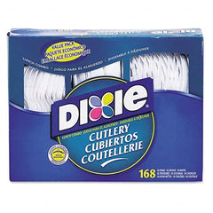 Dixie - Combo Pack, Tray/Plastic Utensils, 56 Forks, 56 Knives, 56 Spoons, 6 Packs - Caliber Tooling