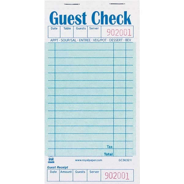 Royal Paper - Note Pads, Writing Pads & Notebooks Writing Pads & Notebook Type: Guest Book Size: 11 x 8-1/2 - Caliber Tooling