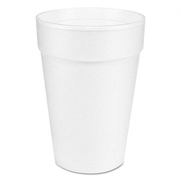 DART - Large Foam Drink Cup, 14 oz, Hot/Cold, White, 25/Bag, 40 Bags/Carton - Caliber Tooling