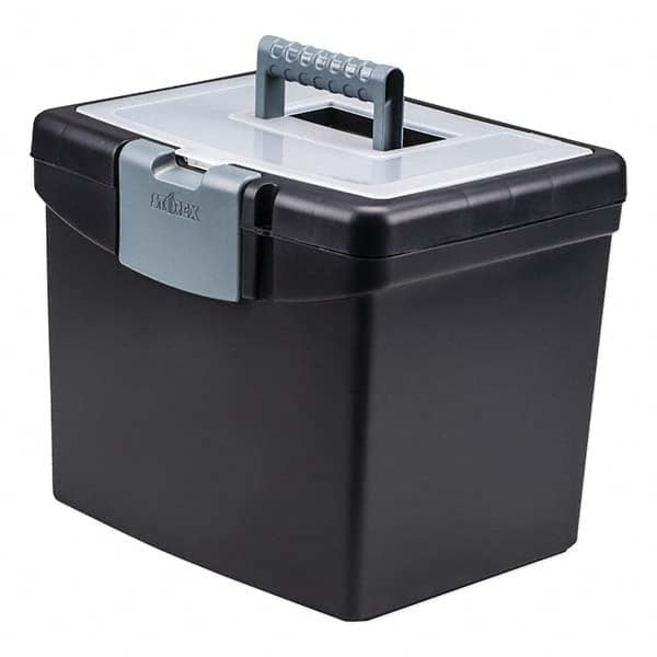 Storex - Compartment Storage Boxes & Bins Type: File Boxes-Portable Number of Compartments: 1.000 - Caliber Tooling