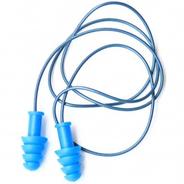 Cordova - 100 1-Pack Pairs Reusable Corded 27 dB Flanged Earplugs - Caliber Tooling