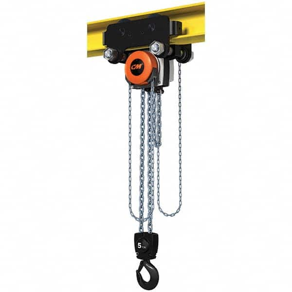 CM - 11,023 Lb Capacity, 10' Lift Height, Manual Chain Hoist - Caliber Tooling