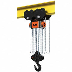 CM - 33,069 Lb Capacity, 30' Lift Height, Manual Chain Hoist - Caliber Tooling