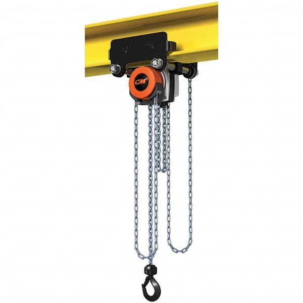 CM - 2,205 Lb Capacity, 20' Lift Height, Manual Chain Hoist - Caliber Tooling