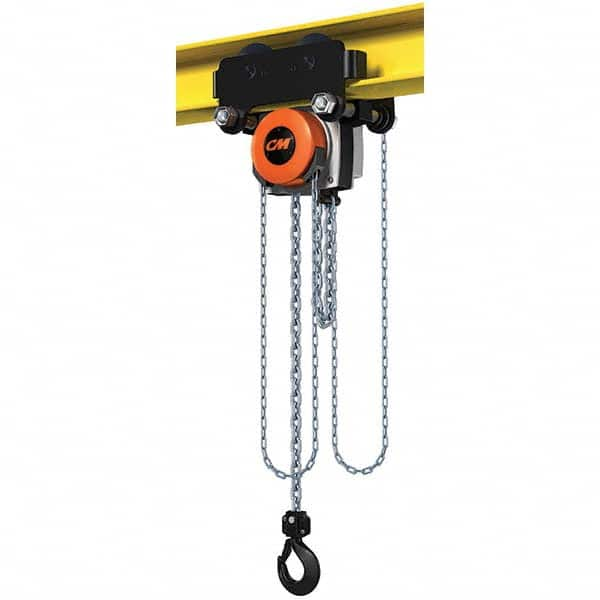 CM - 6,614 Lb Capacity, 15' Lift Height, Manual Chain Hoist - Caliber Tooling