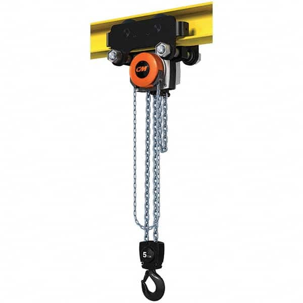 CM - 11,023 Lb Capacity, 30' Lift Height, Manual Chain Hoist - Caliber Tooling