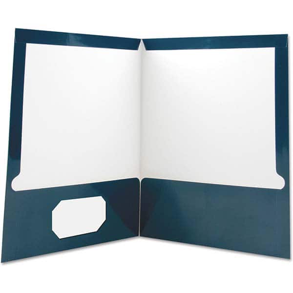 UNIVERSAL - File Folders, Expansion Folders & Hanging Files Folder/File Type: Pocket Folders Color: Navy - Caliber Tooling