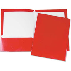 UNIVERSAL - File Folders, Expansion Folders & Hanging Files Folder/File Type: Pocket Folders Color: Red - Caliber Tooling