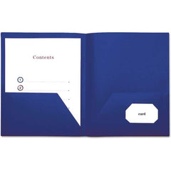 UNIVERSAL - File Folders, Expansion Folders & Hanging Files Folder/File Type: Pocket Folders Color: Navy Blue - Caliber Tooling