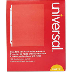 UNIVERSAL - Document Protectors Type: Sheet Protector Width (Inch): 9.65 - Caliber Tooling