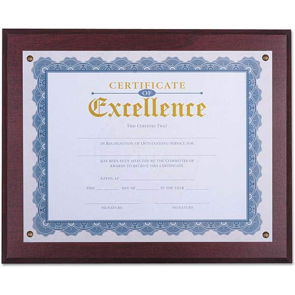 UNIVERSAL - Document Protectors Type: Award Plaque Width (Inch): 13.33 - Caliber Tooling