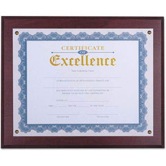 UNIVERSAL - Document Protectors Type: Award Plaque Width (Inch): 13.33 - Caliber Tooling