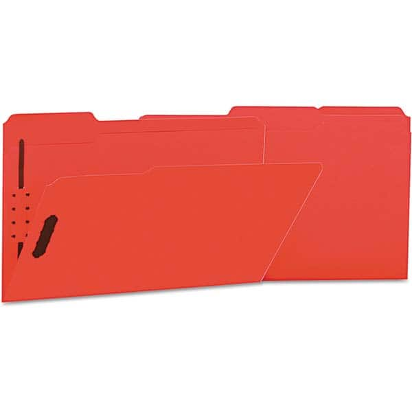 UNIVERSAL - File Folders, Expansion Folders & Hanging Files Folder/File Type: File Folders with Top Tab Color: Red - Caliber Tooling