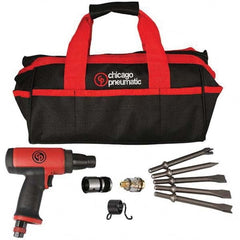 Chicago Pneumatic - 3,500 BPM, 2.64" Long Stroke, Air Chipping Hammer - Caliber Tooling