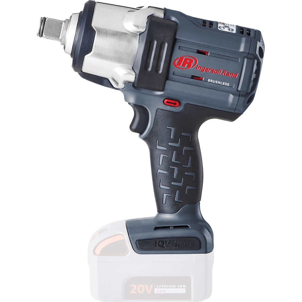 Ingersoll-Rand - Cordless Impact Wrenches & Ratchets; Voltage: 20.00 ; Drive Size (Inch): 0.75 ; Battery Chemistry: Lithium-Ion ; Handle Type: Pistol Grip ; Speed (RPM): 1900 ; Blows Per Minute: 2450 - Exact Industrial Supply