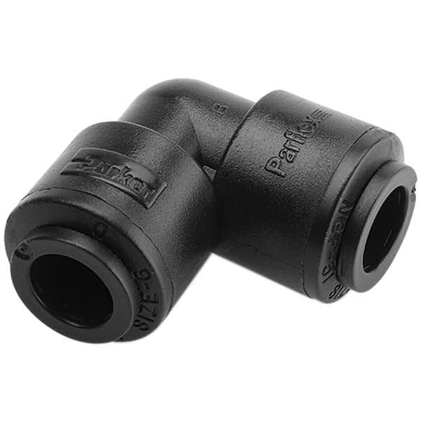 Parker - Plastic Push-To-Connect Tube Fittings Type: Union Elbow Tube Outside Diameter (Inch): 1/2 - Caliber Tooling