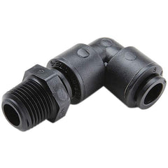 Parker - Plastic Push-To-Connect Tube Fittings Type: Male Swivel Elbow Tube Outside Diameter (Inch): 3/8 - Caliber Tooling