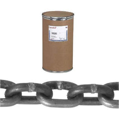 Campbell - Welded Chain; Chain Grade: 30 ; Trade Size: 1/4 ; Load Capacity (Lb.): 1300.000 ; Finish/Coating: Self-Colored ; Type: Welded ; Length (Feet): 800 - Exact Industrial Supply