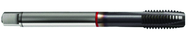 M18x2.5 6H 4-Flute Cobalt Red Ring Spiral Point Plug Tap-TiCN - Caliber Tooling