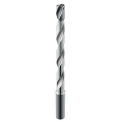 SGS - 11/16" 135° Spiral Flute Solid Carbide Taper Length Drill Bit - Exact Industrial Supply