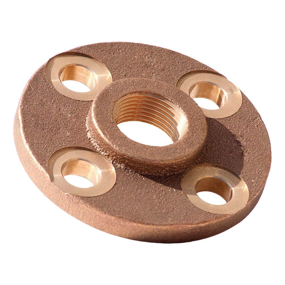 Merit Brass - Brass & Chrome Pipe Fittings Type: Threaded Flange Fitting Size: 3/4 - Caliber Tooling