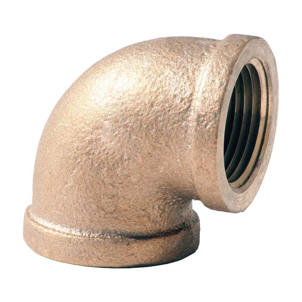 Merit Brass - Brass & Chrome Pipe Fittings Type: 90 Degree Elbow Fitting Size: 1/8 - Caliber Tooling