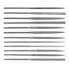 Simonds File - File Sets File Set Type: Needle File Types Included: Square; Round; Half Round; Slitting; Flat; Marking; Knife; Crossing; Three Square; Barrette; Equalling - Caliber Tooling