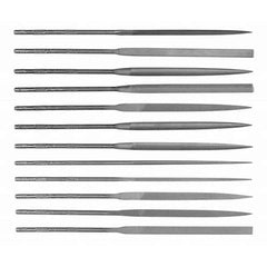 Simonds File - File Sets File Set Type: Needle File Types Included: Square; Round; Half Round; Slitting; Flat; Marking; Knife; Crossing; Three Square; Barrette; Equalling - Caliber Tooling