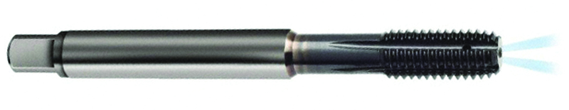 M5 x .80 Dia. - 6HX - 4 FL - Carbide Full Bott Tap-TiCN -Coolant-Thru-FORM-E DIN 371 - Caliber Tooling