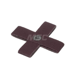 Cross & Square Pads; Pad Type: Cross; Abrasive Material: Aluminum Oxide; Grit: 60; Pad Thickness (Inch): 1; Eyelet Size: 1/4-20; Backing Material: Cloth; Backing Weight: X; Grit (FEPA): 60