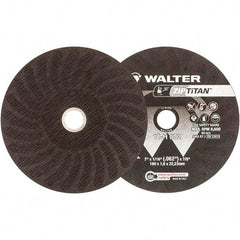 WALTER Surface Technologies - 7" Aluminum Oxide Cutoff Wheel - 1/16" Thick, 7/8" Arbor, 8,600 Max RPM, Use with Die Grinders - Caliber Tooling