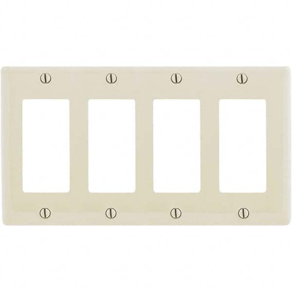 Hubbell Wiring Device-Kellems - Wall Plates Wall Plate Type: Outlet Wall Plates Color: Light Almond - Caliber Tooling