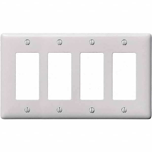 Hubbell Wiring Device-Kellems - Wall Plates Wall Plate Type: Outlet Wall Plates Color: White - Caliber Tooling