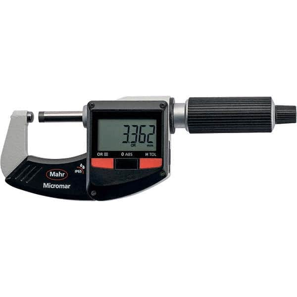 Mahr - Electronic Outside Micrometers Type: Standard Minimum Measurement (Decimal Inch): 0.0000 - Caliber Tooling