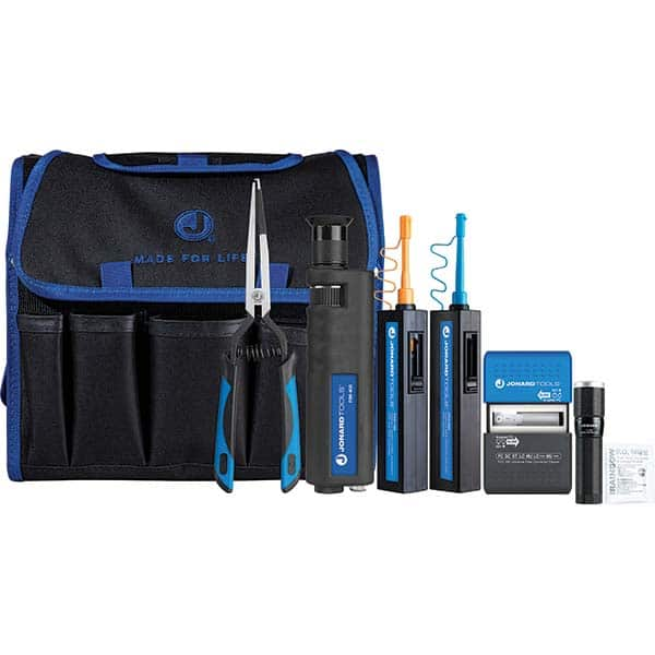 Jonard Tools - Cable Tools & Kits Tool Type: Fiber Connector Cleaning & Inspection Kit Number of Pieces: 8.000 - Caliber Tooling