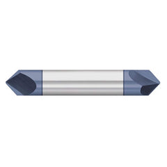 Titan USA - Chamfer Mills; Cutter Head Diameter (Inch): 3/16 ; Included Angle B: 45 ; Included Angle A: 90 ; Chamfer Mill Material: Solid Carbide ; Chamfer Mill Finish/Coating: AlTiN ; Overall Length (Inch): 2-1/2 - Exact Industrial Supply