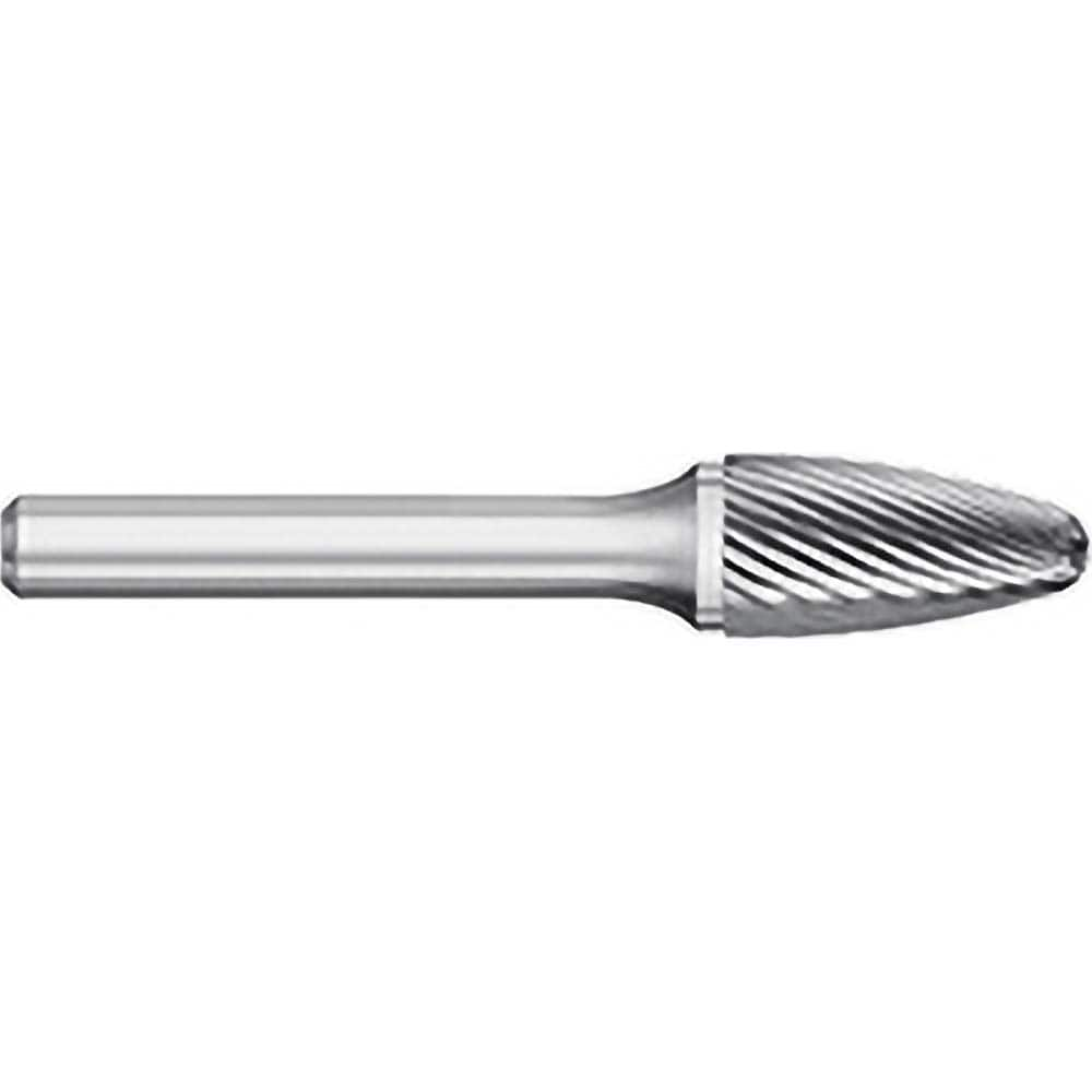 Titan USA - Burrs; Head Shape: Tree w/Radius ; Industry Specification: SF-6 ; Tooth Style: Single Cut ; Cutting Diameter (Inch): 5/8 ; Cutting Diameter (Decimal Inch): 0.6250 ; Shank Diameter (Inch): 1/4 - Exact Industrial Supply