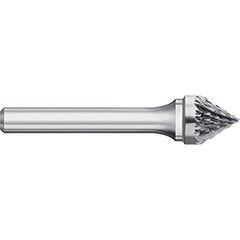 Titan USA - Burrs; Head Shape: Taper ; Industry Specification: SJ-9 ; Tooth Style: Double Cut ; Cutting Diameter (Inch): 1 ; Cutting Diameter (Decimal Inch): 1.0000 ; Shank Diameter (Inch): 1/4 - Exact Industrial Supply