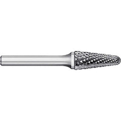 Titan USA - Burrs; Head Shape: Taper w/Radius End ; Industry Specification: SL-42 ; Tooth Style: Double Cut ; Cutting Diameter (Inch): 1/8 ; Cutting Diameter (Decimal Inch): 0.1250 ; Shank Diameter (Inch): 1/8 - Exact Industrial Supply