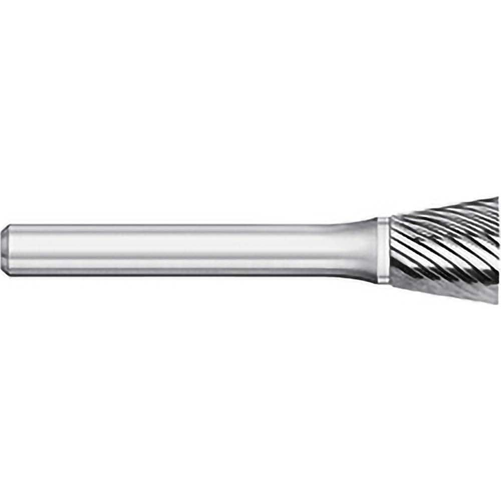 Titan USA - Burrs; Head Shape: Inverted Taper ; Industry Specification: SN-81 ; Tooth Style: Single Cut ; Cutting Diameter (Inch): 3/16 ; Cutting Diameter (Decimal Inch): 0.1875 ; Shank Diameter (Inch): 3/16 - Exact Industrial Supply