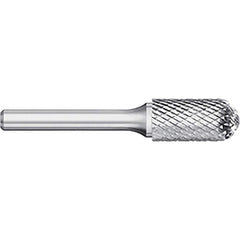 Titan USA - Burrs; Head Shape: Cylinder Ball End ; Industry Specification: SC-15 ; Tooth Style: Double Cut ; Cutting Diameter (Inch): 3/4 ; Cutting Diameter (Decimal Inch): 0.7500 ; Shank Diameter (Inch): 1/4 - Exact Industrial Supply