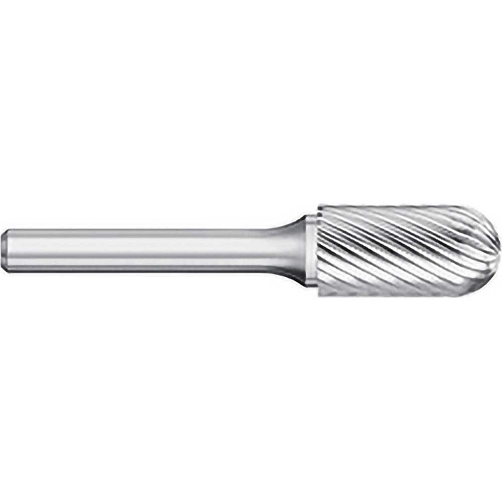 Titan USA - Burrs; Head Shape: Cylinder Ball End ; Industry Specification: SC-6 ; Tooth Style: Single Cut ; Cutting Diameter (Inch): 5/8 ; Cutting Diameter (Decimal Inch): 0.6250 ; Shank Diameter (Inch): 1/4 - Exact Industrial Supply